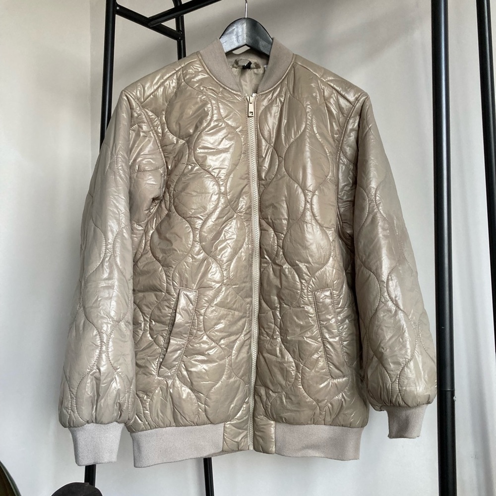 H&M Oversized Bomber-Style Puffer Jacket Women’s Sz XS